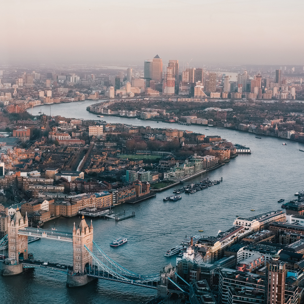 London skyline and the River Thames